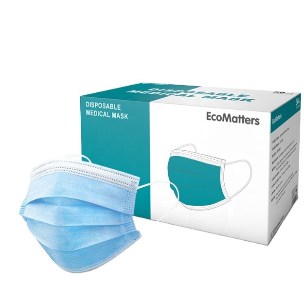 Premium 3 Ply Disposable Face Masks with Melt Blown Fabric