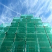 High Strength GN06 Green & Blue Polyethylene PE Construction Safety Protective Net