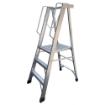Heavy Duty Industrial Aluminium A type Folding Stairs Ladder With Work Platform
