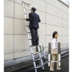 Telescopic Aluminium Straight Type Anti Slip Surface Extendable Step Ladder