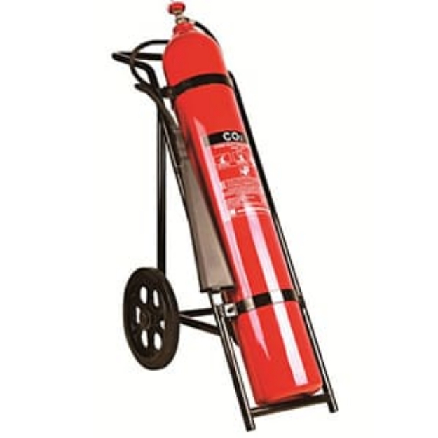 25 Kg Carbon Dioxide CO2 Fire Extinguisher With Wheeled Trolley