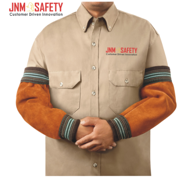 JNM8018 Heat Resistant Welding Leather Arm Sleeves