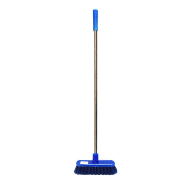 Heavy Duty 12458 4Ft Plastic Long Handle Wide Brush Floor Cleaning Brooms