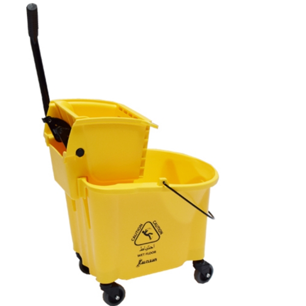 XDW-36liter Yellow Mop Trolley Cleaning Bucket With Wringer