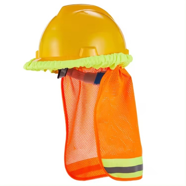 Hard Hat Sunshade Full Brim Mesh Neck Visor