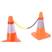 Yellow & Black Traffic Warning Plastic Chain