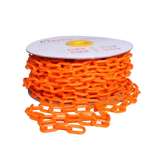 Orange Traffic Warning Plastic Chain