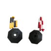 Reflective Post Cones Polyvinyl Chloride PVC Portable Traffic Safety Delineator