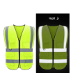 Breathable Reflective Safety Vest High Visibility Jacket with Zipper and Multiple Pockets