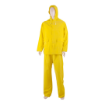Chemical Polyvinyl Chloride Yellow Splash Protection Suit Heavy Duty