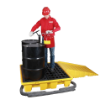 SYSBEL SPP102H 2 Drum Polyethylene Spill Containment Pallet Heavy Duty Chemical and Oil Drum Platform		