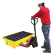 SYSBEL SPP102H 2 Drum Polyethylene Spill Containment Pallet Heavy Duty Chemical and Oil Drum Platform		