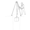 Honeywell 1034612 DuraHoist Winch 30m Stainless Steel Safety Tripod