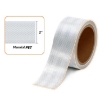 Road Safety PET Diamond Grade Silver Adhesive Reflective Warning Tape