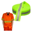 High Visibility Yellow & Grey Clothing Safety Fabric Warning Reflective Tape