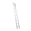 High Quality Aluminum Single Straight Ladder Heavy Duty Square Shoe Base