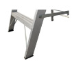Heavy Duty Industrial Aluminium A type Folding Stairs Ladder With Work Platform