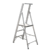 Heavy Duty Industrial Aluminium A type Folding Stairs Ladder With Work Platform