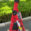 High Quality Carbon Steel Anti Slip Rubber Pad Folding Steps Ladder