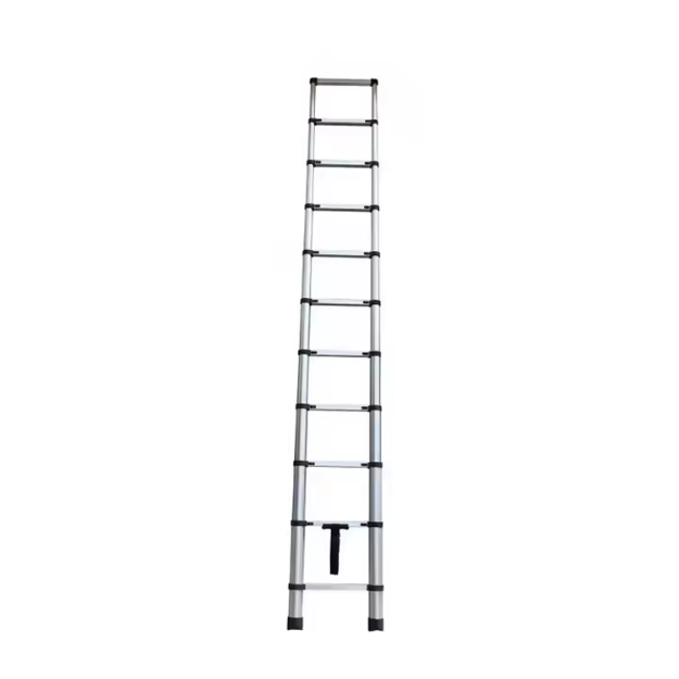 Telescopic Aluminium Straight Type Anti Slip Surface Extendable Step Ladder