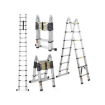 Telescopic Aluminium 2 in 1 Straight & A-Type Anti Slip Surface Extendable Step Ladder