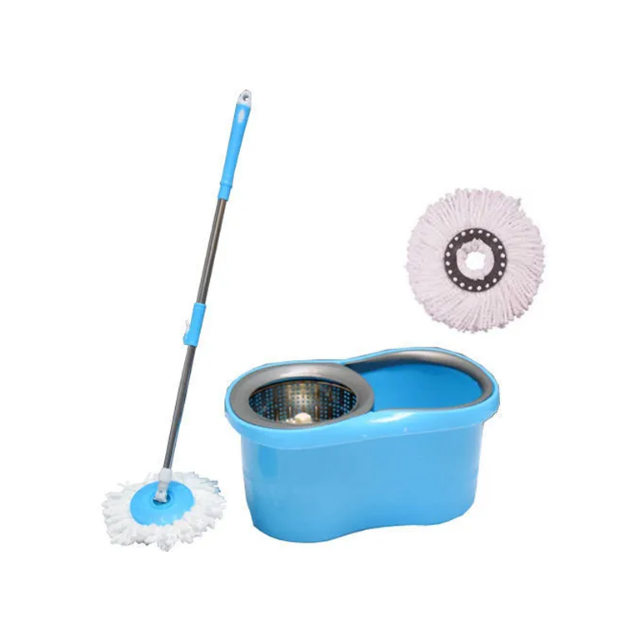 M 015 Blue 360 Spin Magic cleaning Mop Bucket without padle