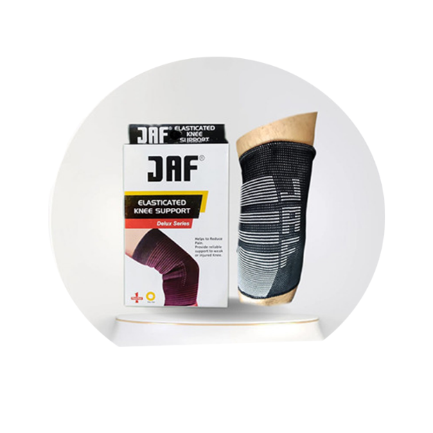 Jaf Elasticated Seamless and Smooth Knee Support Compression Sleeve
