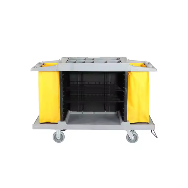 Industrial AF 8169 Large Size Multifunctional Hotel Service Cart Trolley Cleaning Janitorial