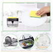 Dishwash SD 8762 2 in 1 Liquid Soap Dispenser Sponge Holder Box Kitchen Sink