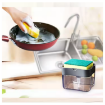 Dishwash SD 8762 2 in 1 Liquid Soap Dispenser Sponge Holder Box Kitchen Sink