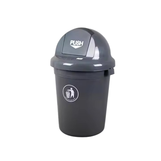 Industrial  XDL-80A-1 Plastic Round Recycling Garbage Dustbin With Push Lid