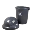 Industrial  XDL-80A-1 Plastic Round Recycling Garbage Dustbin With Push Lid