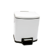 Fashion A1 12 Liter Indoor Rectangular Stainless Steel Garbage Waste Bin With Soft Close Foot Pedal