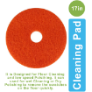 Mini Drill AF09106 Buffing Abrasive Disc Stone Polishing Red Cleaning Pad