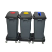 Outdoor AF 7333A 180 Litre Plastic Garbage 3in1 Compartment Recycle Trash Trolley Dustbin with wheels
