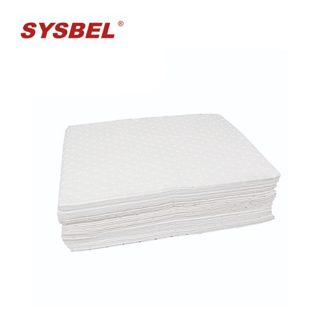 Sysbel OP0002W Nonwoven Waterproof White Sheet Heavy Oil Absorbent Pad