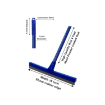 Industrial FV070 Plastic Blue Rubber Squeegee Strong Handle Floor Wiper