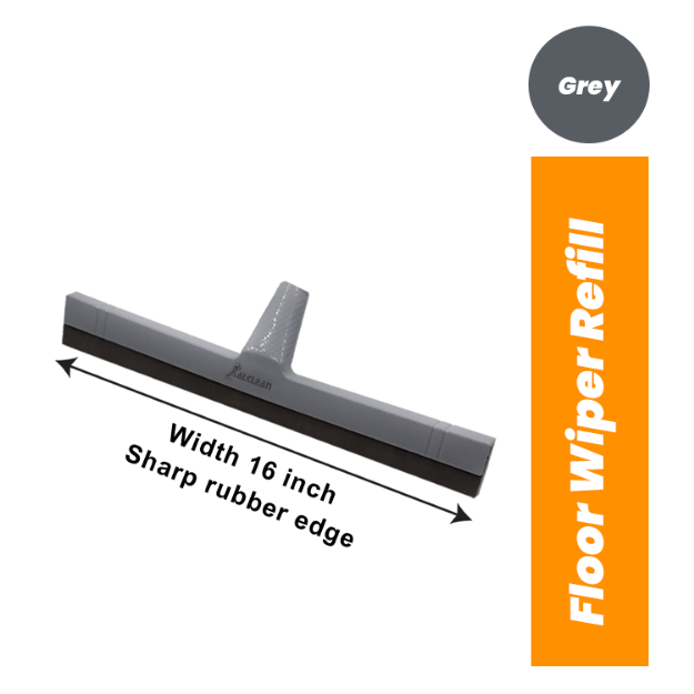 Industrial FV075 Grey 16 Inch Sharp Squeegee Rubber Edge Floor Wiper Refill