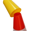 TL0014 Solar Road Safety LED Flashing Warning Light Traffic Cone Mounted
