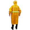 High Quality GG415 PVC Polyester Waterproof Hood & Cap With Eye-Catching Reflective Strip Rain Coat