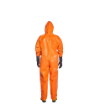 Dupont Tychem 6000 FR 34mils Open Ankles Tear Resistance Orange Chemical Safety Coverall