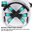 Safeyear W-018 White ABS Ventilated Safety Hard Hat Helmet with Adjustable Ratchet