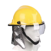 Fire-Resistant ABS Firefighter Helmet with PVC Half Goggle