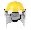 Fire-Resistant ABS Firefighter Helmet with PVC Half Goggle