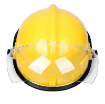 Fire-Resistant ABS Firefighter Helmet with PVC Half Goggle