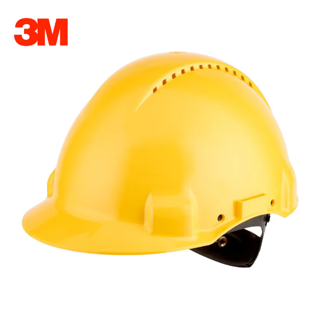3M G3000NUV-GU Safety Uvicator, Ratchet And Ventilated Yellow Helmet	