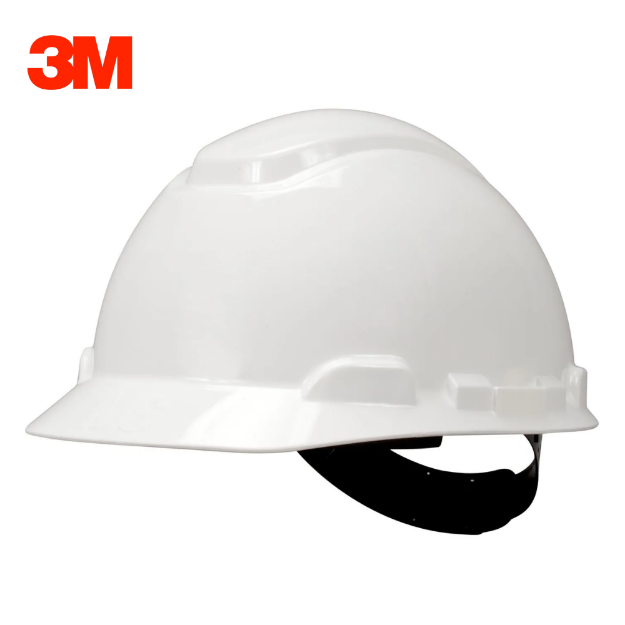 3M H-701P White Hard Hat with 4-Point Pinlock Suspension	