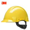 3M H-702R Yellow Hard Hat with UVicator & 4-Point Ratchet Suspension	