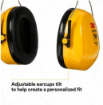 3M PELTOR  Optime 98 H9A Overhead Yellow Earmuff
