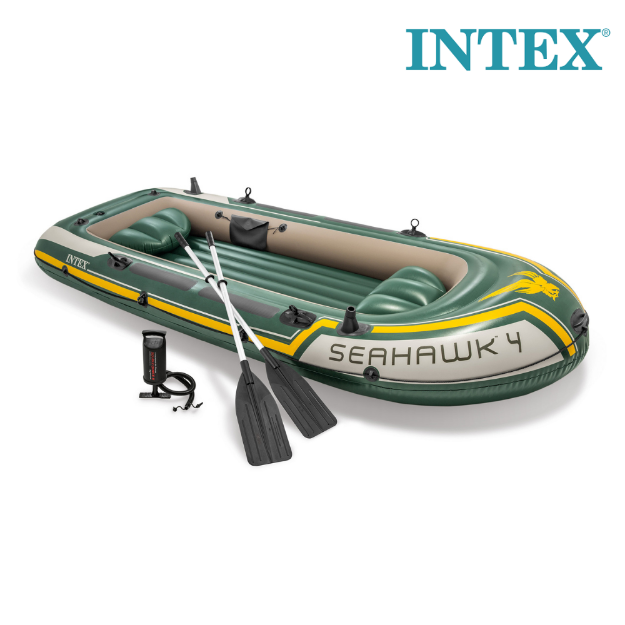 Intex Seahawk™ 4 Inflatable Boat Set for 4 Person